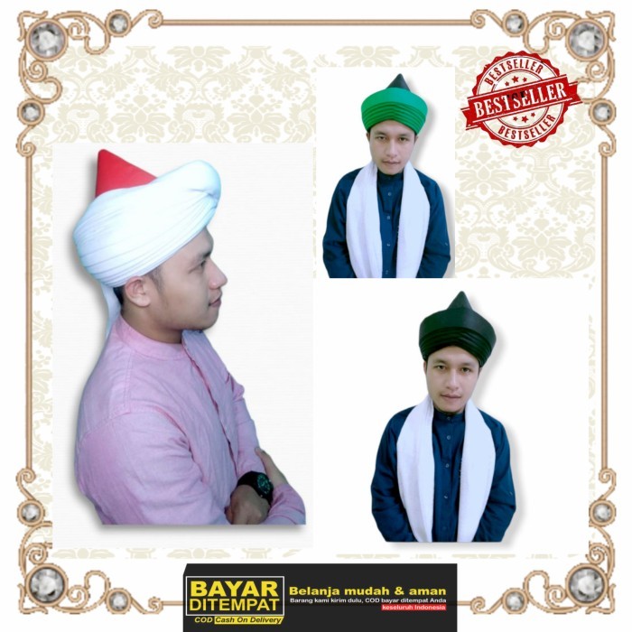 Peci Songkok Imamah Turki Permanen Krucut Dewasa