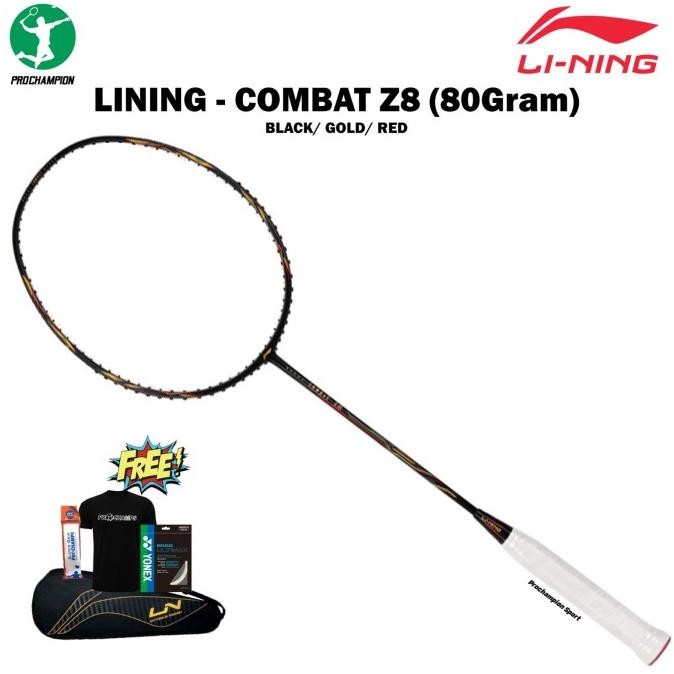 RAKET BADMINTON LINING COMBAT Z8 / COMBAT-Z8 80GR ORIGINAL