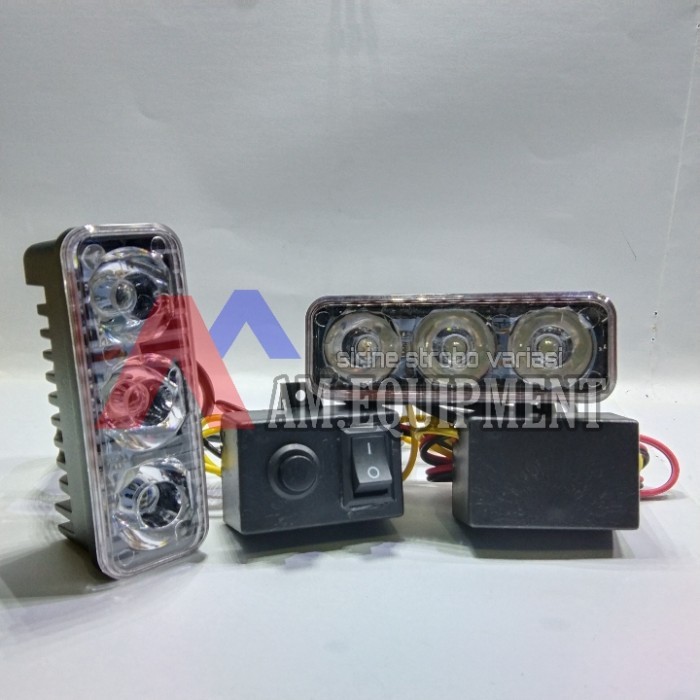 Lampu Strobo Rtd E03 Blue Ion Finiex Whelen 9 Watt Dengan Modul Strobo Best Quality