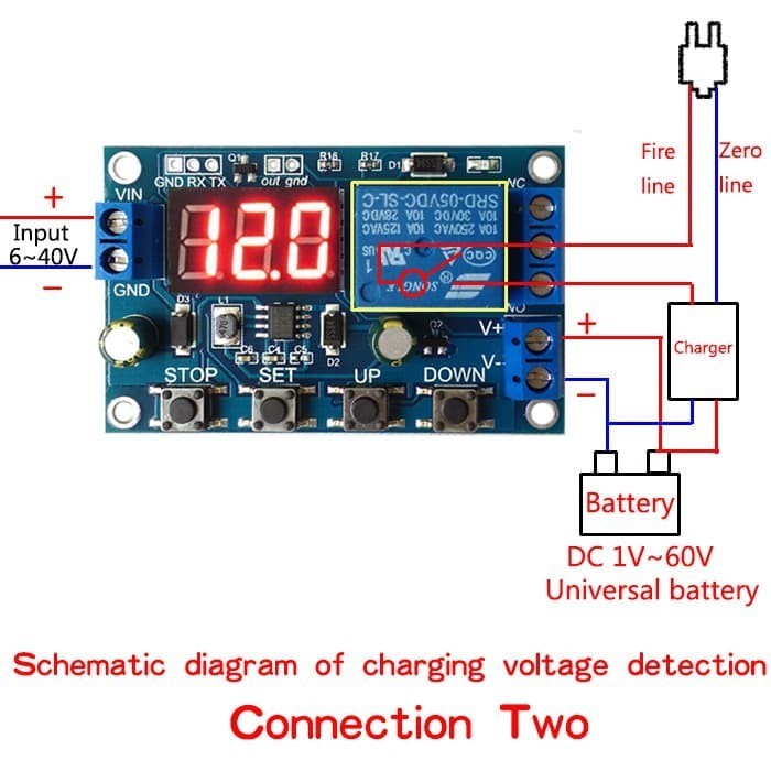 Xy-Dj Modul Charger Control Otomatis Semua Baterai 0-60V 18650 Aki Restock