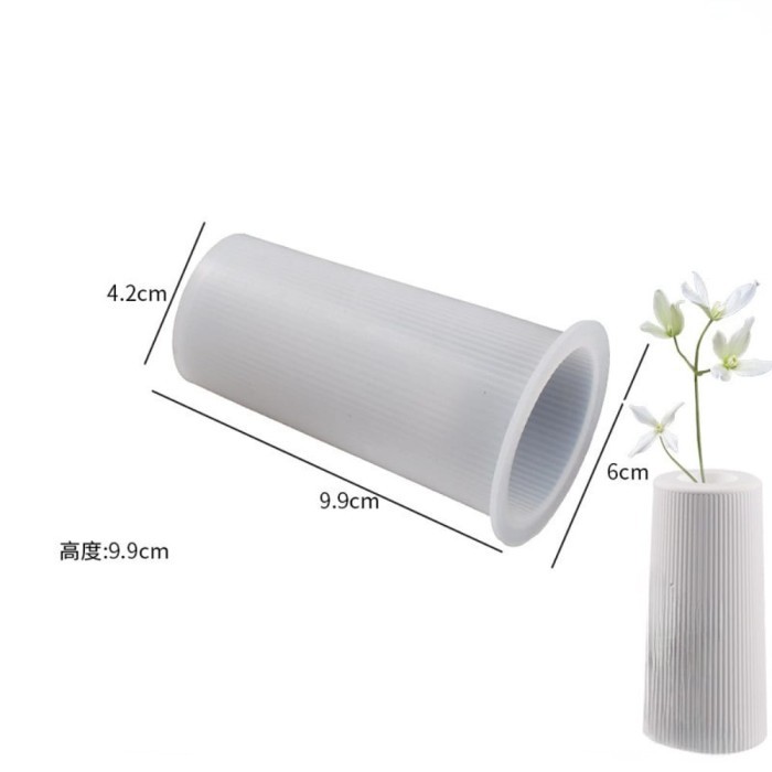 CETAKAN SILIKON RESIN VAS BUNGA 3D VASE FLOWER POT MOLD