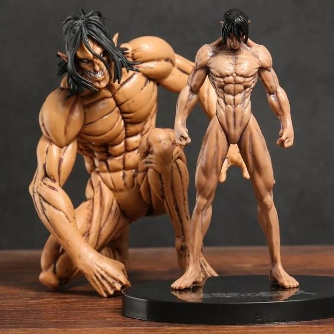 Figure Anime Attack On Titan Miniatur Pajangan Titan Eren Yeager HT