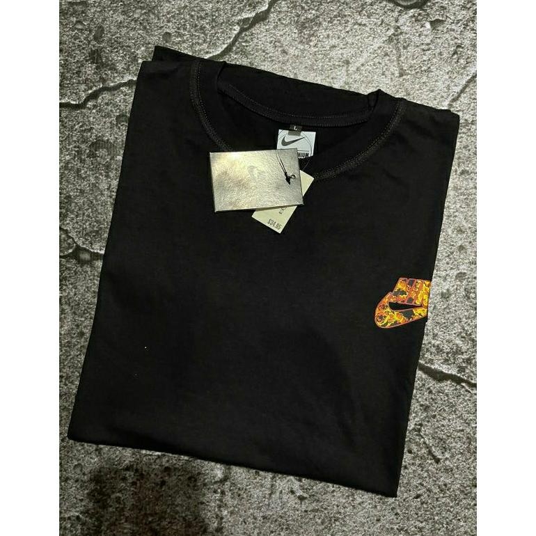 Kaos Distro Nike Flame Small Logo T-Shirt Simple Hypebeast