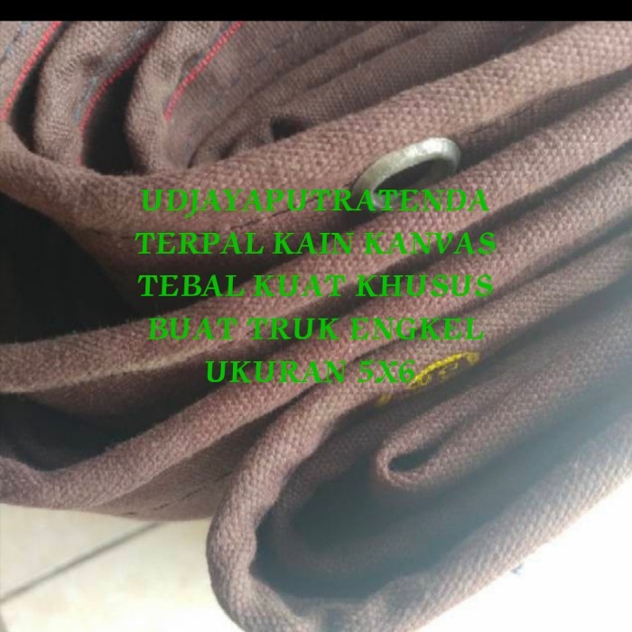 TERPAL KAIN KANVAS BIMA UKURAN 5X6 COCOK BUAT TUTUP TRUK KOLDEISEL