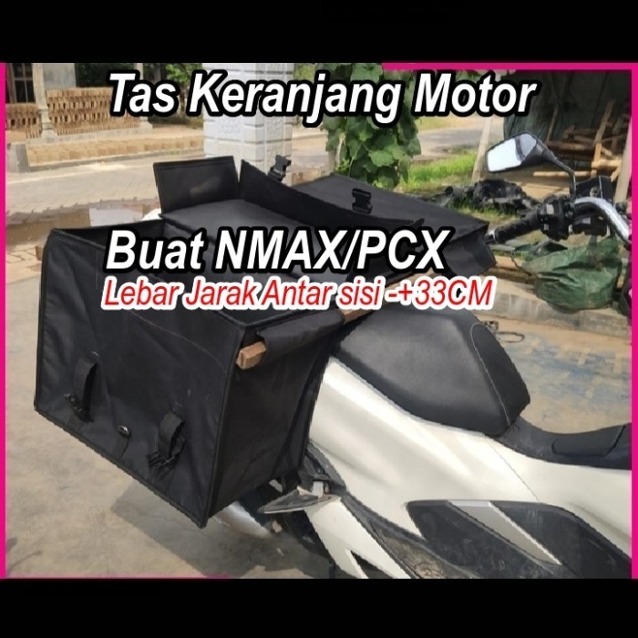 Tas Obrok Motor Nmax Pcx Tahan Air Tas Keranjang Motor Tas Bronjong Tas Kurir Motor