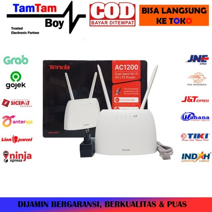 Router Modem Wifi Hotspot Tenda 4G07 AC1200 5Ghz Unlock All Operator