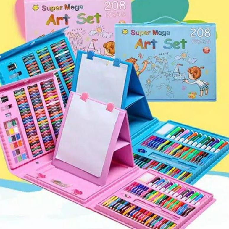 

aq-54 SHENAR Pensil Warna Crayon Set Isi 208pcs/ Crayon set Macam Warna Cocok Menggambar Mewarnai Alat Menggambar Melukis Anak-anak Crayon Cat Air Pensil Berkualitas