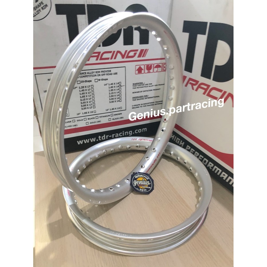 Velg TDR U Shape 140X160 Ring 14 Silver Series