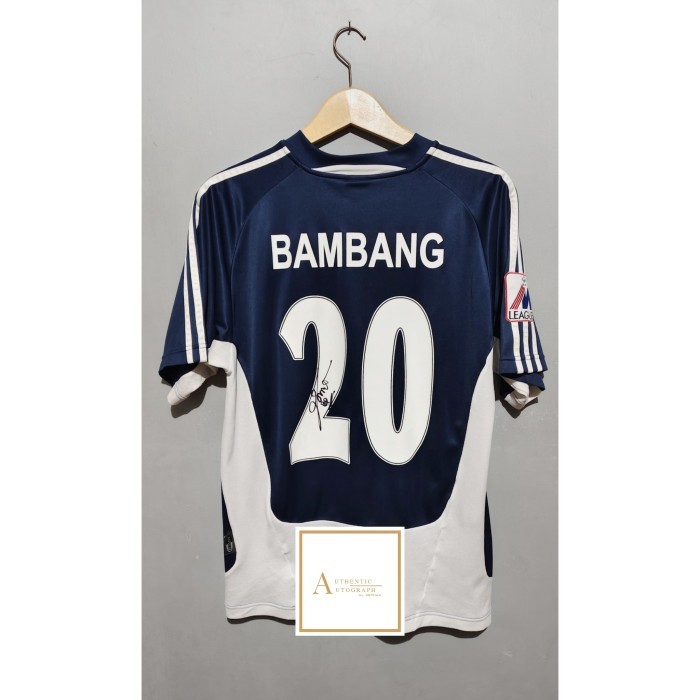 JERSEY ORIGINAL SELANGOR AWAY 2005 SIGNED BAMBANG PAMUNGKAS