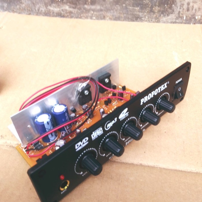 Kit Ampli Speaker Aktif Mono Profotex + Mic karaoke