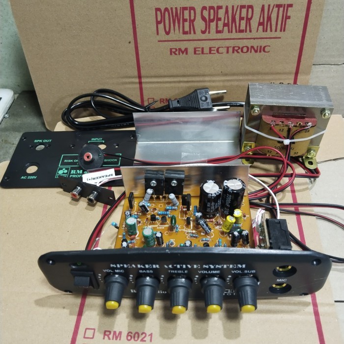 Kit power spiker aktif mono plus trafo 3 amper