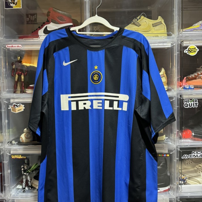 INTER MILAN HOME 2005/2006 ORIGINAL NAMESET ADRIANO