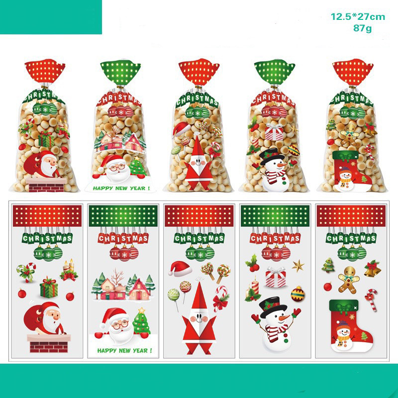 

MURAH [50PCS] PLASTIK SNACK NATAL LUCU BUNGKUSAN HAMPERS CHRISTMAS PREMIUM