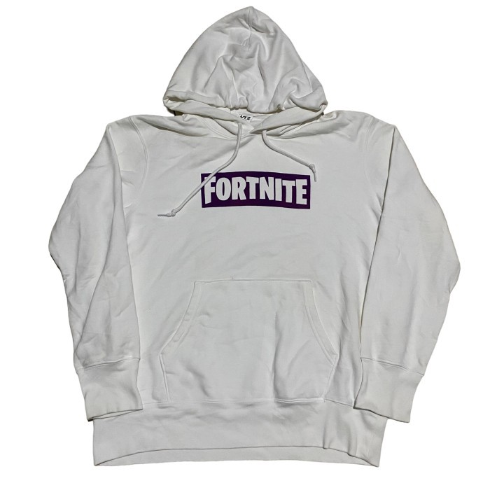 UNIQLO FORTNITE WHITE HOODIE