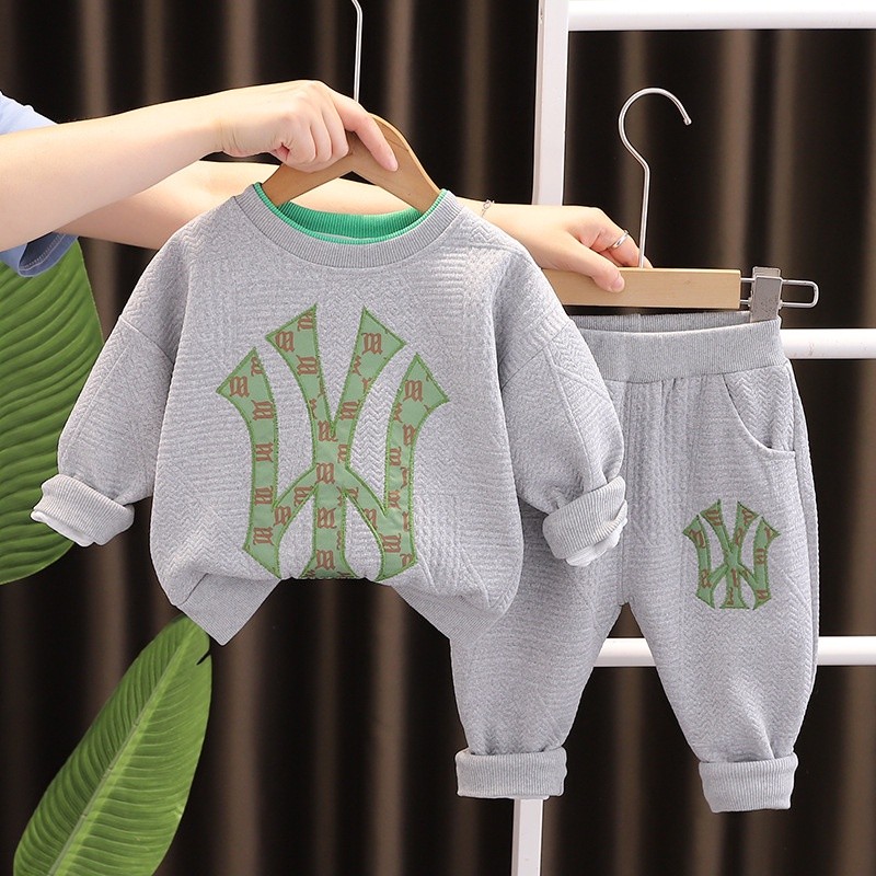 Pakaian Anak Laki-laki 2Pcs Fashion Atasan Lengan Panjang + Celana Set Musim Semi Musim Gugur Pakaia