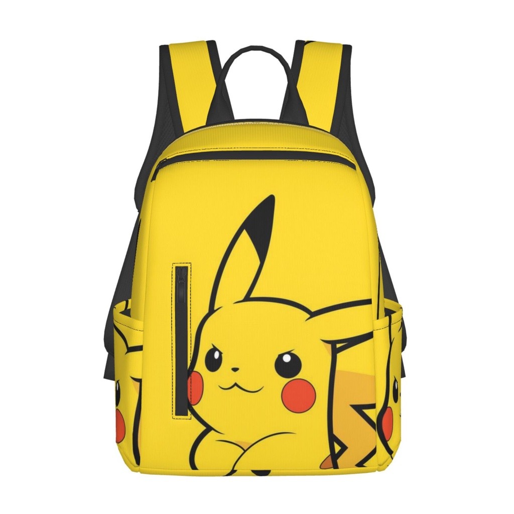 Tas Ransel Anak Pokemon Pikachu, Tas Ransel Sekolah Lucu untuk Anak Perempuan Laki-laki, Siswa SD, T