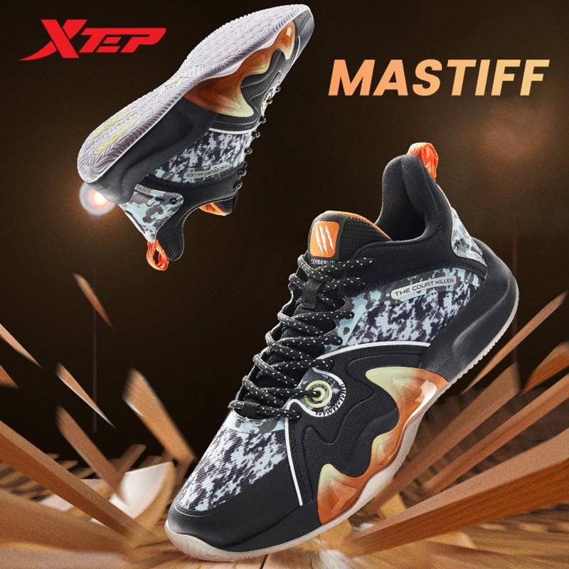 Sepatu Basket XTEP MASTIFF 3.5 V2 untuk Pria Sepatu Olahraga Tempur Bantalan Profesional Bersirkulas
