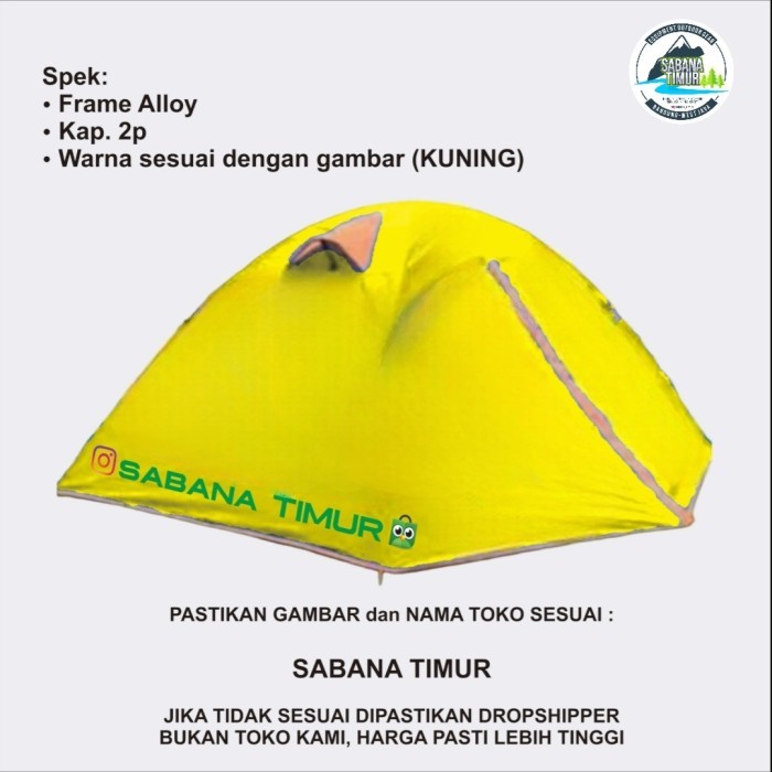 SALE Tenda alloy 2p Lwy COMPASS / Tenda ultralight - Biru