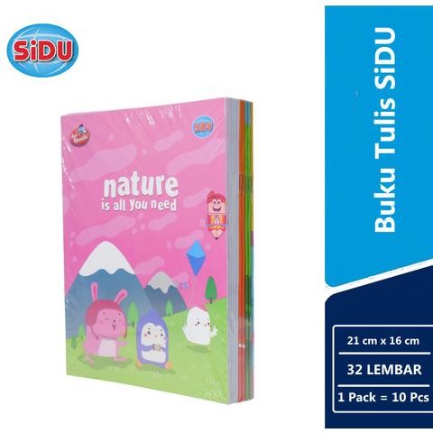 

Original Buku Tulis Sidu 32 Lembar / 1Pack ( 10Pcs ) Buku Tulis Sidu 32Lembar Original