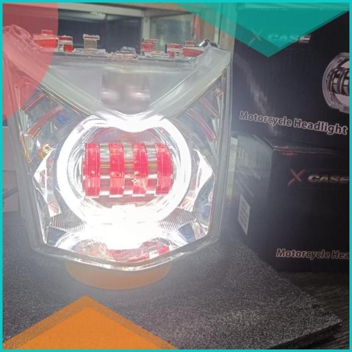 Lampu Utama LED Reflektor Daymaker BiLED 4 Lensa Beat Fi 2012-2017 14