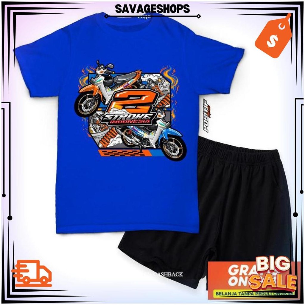 Baju Kaos Setelan Anak 2 Stroke Indonesia Distro Racing Bg Best Seller