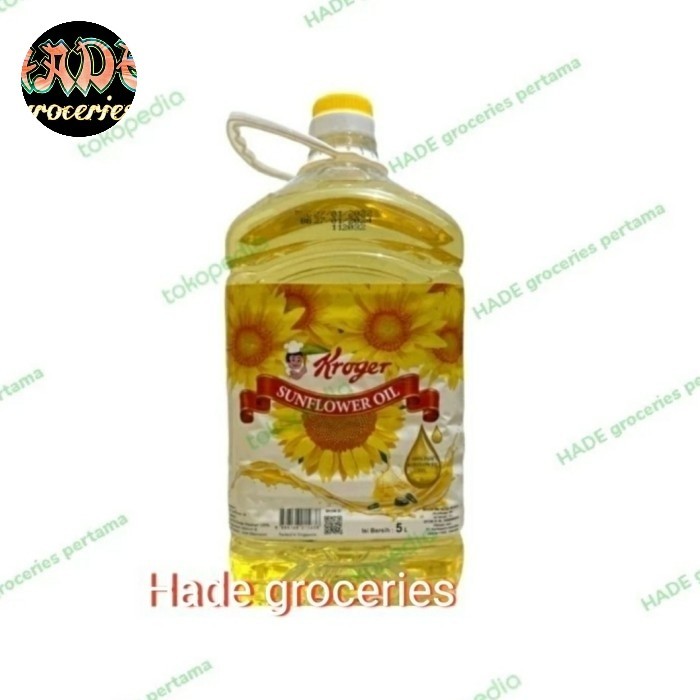 

Bya - Sunflower Oil Kroger 5Lt Minyak Bunga Matahari