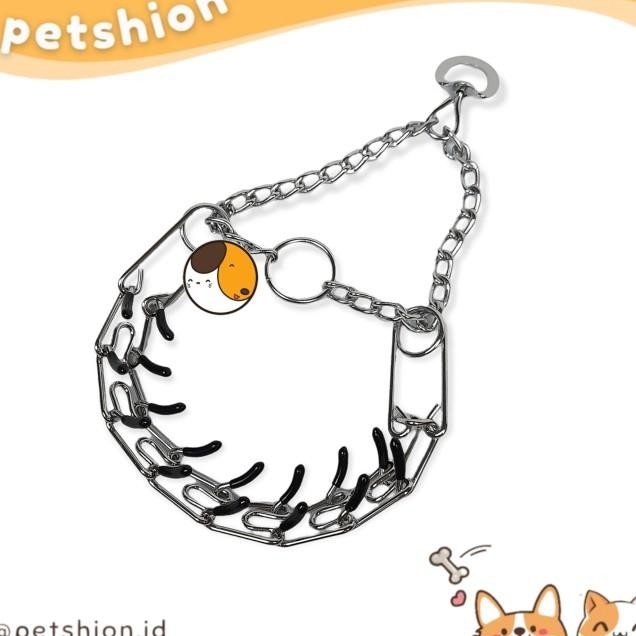 Petshion | Kalung Rantai Collar Duri Hewan Anjing Kucing