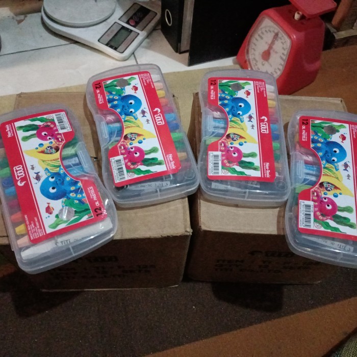 

paket Krayon titi 12 warna 28 set