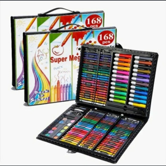 

PENSIL WARNA CRAYON SET 168 PCS SET KOPER BESAR HADIAH ULTAH