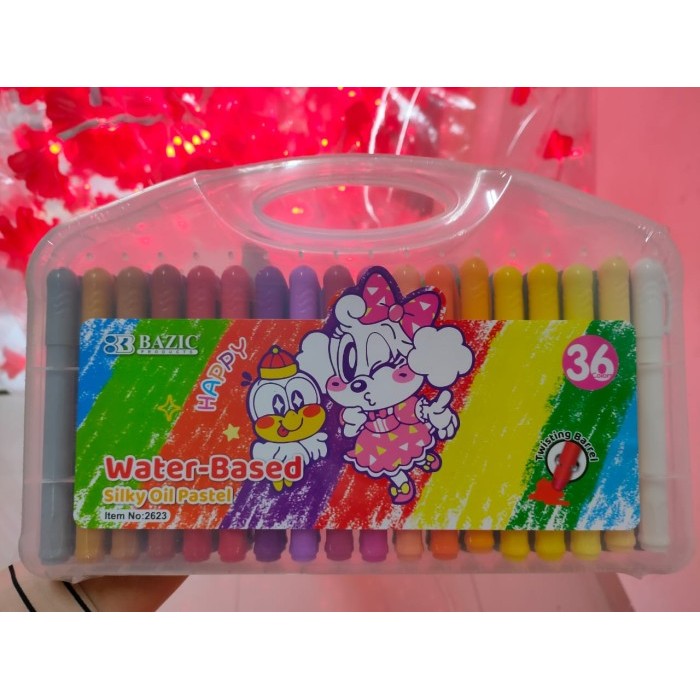 

krayon crayon silky 36 warna bazic