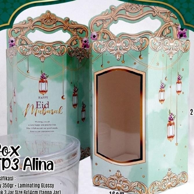 

Box Kue Lebaran Idulfitri / Box 3 toples kue lebaran by Caresta Store