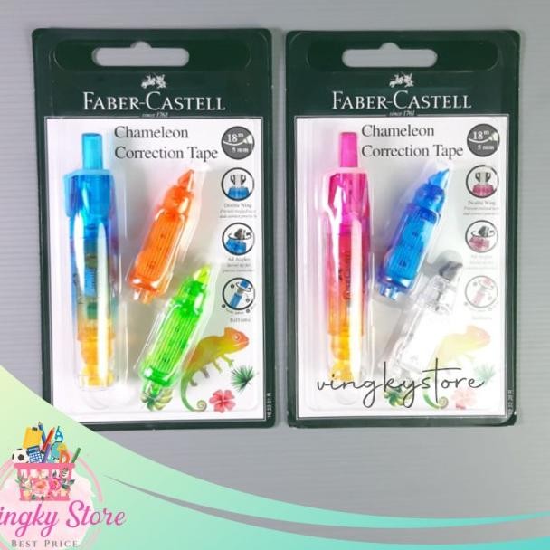 

Correction Tape / Tipe-Ex Kertas Chameleon + 2 Refill Bar Faber Castel