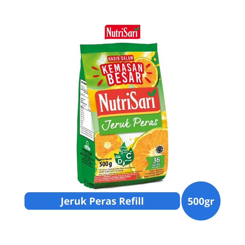 

NutriSari Jeruk Peras Refill 500gr