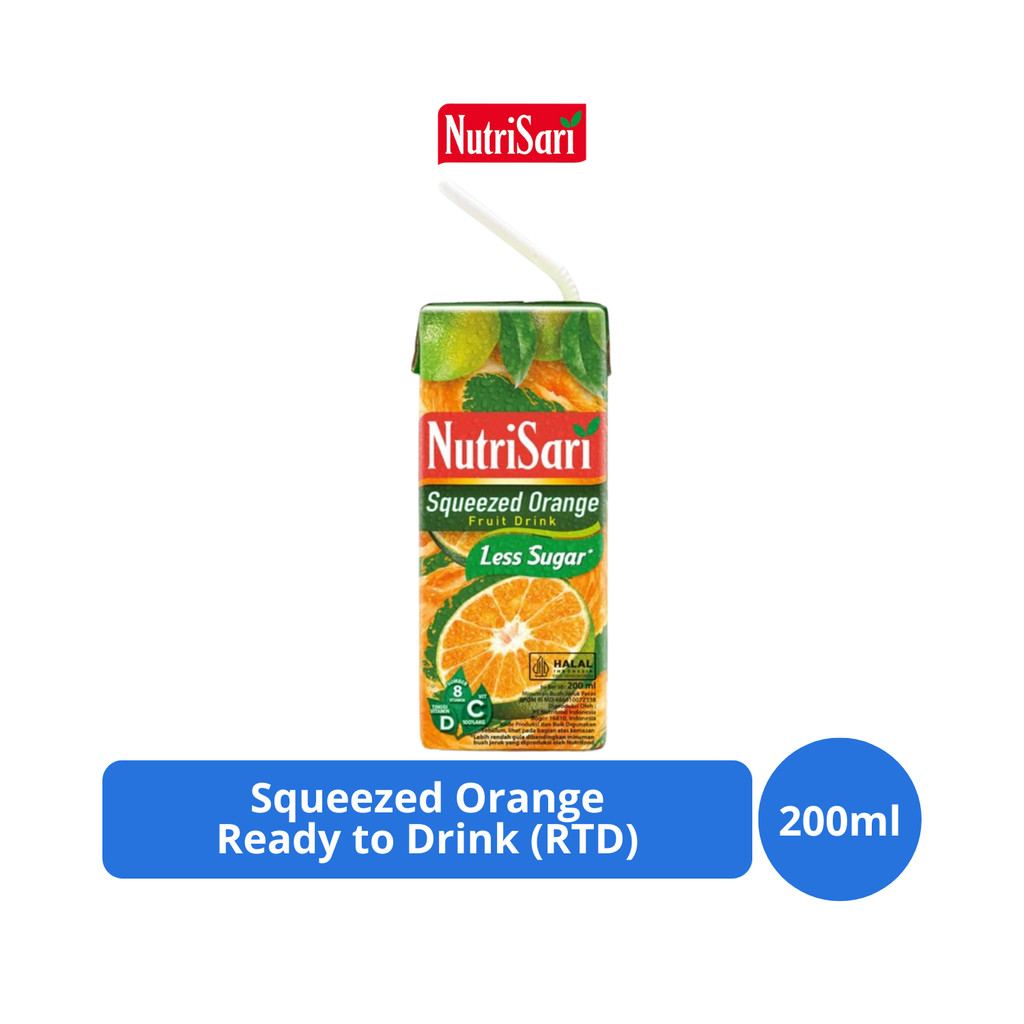 

NutriSari Squeezed Orange Ready to Drink (RTD) 200ml