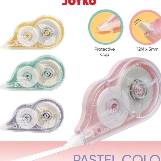 

Joyko Correction Tape 12M Tipex Kertas Joyko Ct 522 (1 Box 12 Pcs)