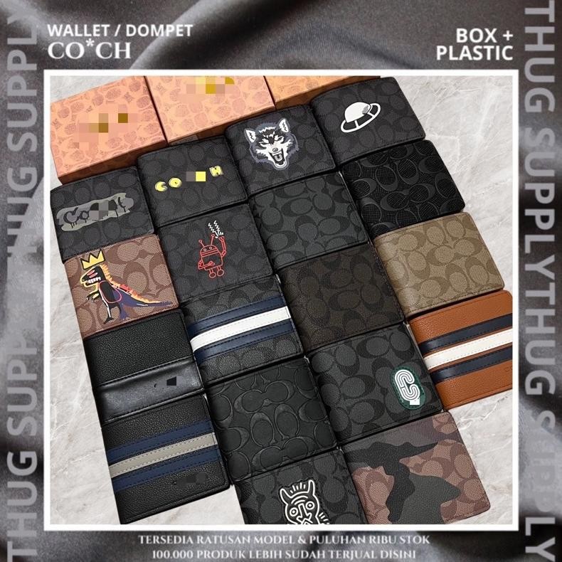 df-8 COACH WALLET MENS DOMPET PENDEK PRIA WOLF CAMO ARMY EMBOSS PACMAN STRIPE DINO REXY GRAFFITI ROB