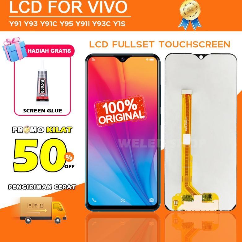 Original [Original] Lcd Vivo Y91 Y93 Y91C Y95 Y91I Y93C Y1S Fullset Touchscreen Hp Touch Screen Laya