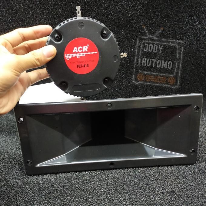 TWEETER CORONG SET ACR PCT 410 300 WATT HORN TWEETER ACR PIEZO ORI ACR ORIGINAL DAN TERPERCAYA