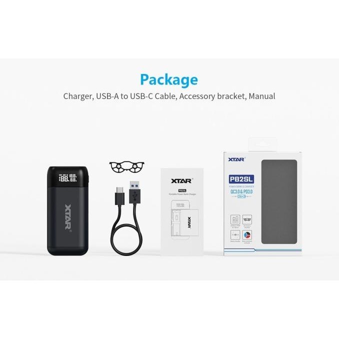 XTAR PB2SL Type-C USB Power Bank Charger, Upgraded Version From PB2S [terbaik]