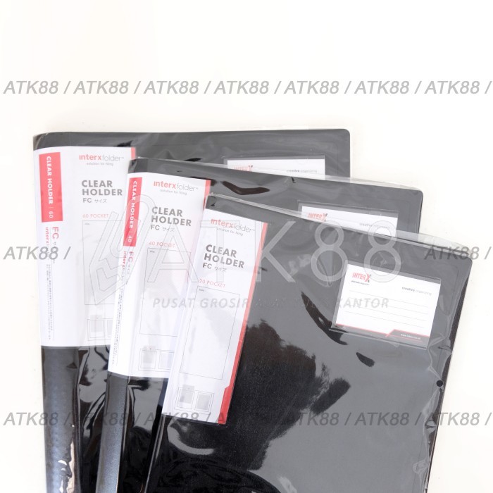 

Sale Clear Holder / Display Books Folio 60 Pockets - Inter X Folder