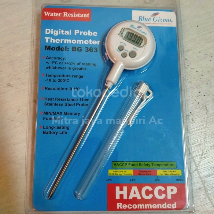 Termurah Thermometer Blue Gizmo Bg 363 Digital