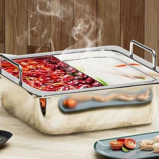Panci Hot Pot / Shabu Shabu 2 Sekat Kualitas