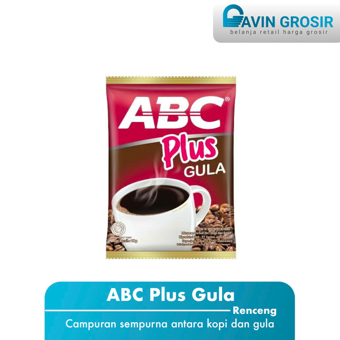 

Kopi hitam instan ABC Plus (Kopi + Gula)