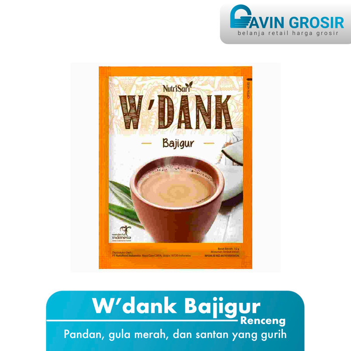 

Nutrisari W'Dank Bajigur minuman instan renceng (10 Sachet)