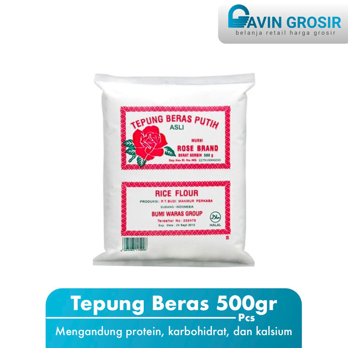 

Rose Brand Tepung Beras 500 gr (Kemasan Besar)