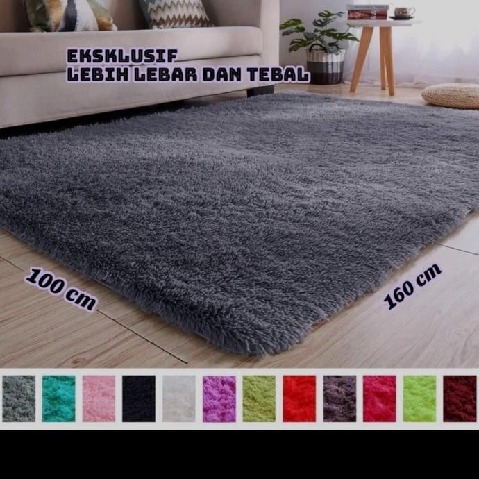 karpet bulu tebal halus