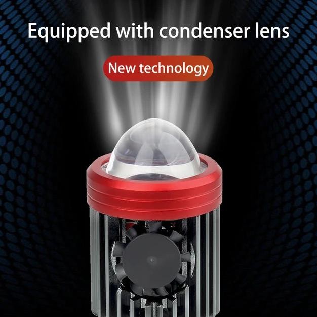 LAMPU UTAMA MOTOR DAN MOBIL H4 LASER KIPAS SUPER TERANG/H4 LASER KIPAS SMD