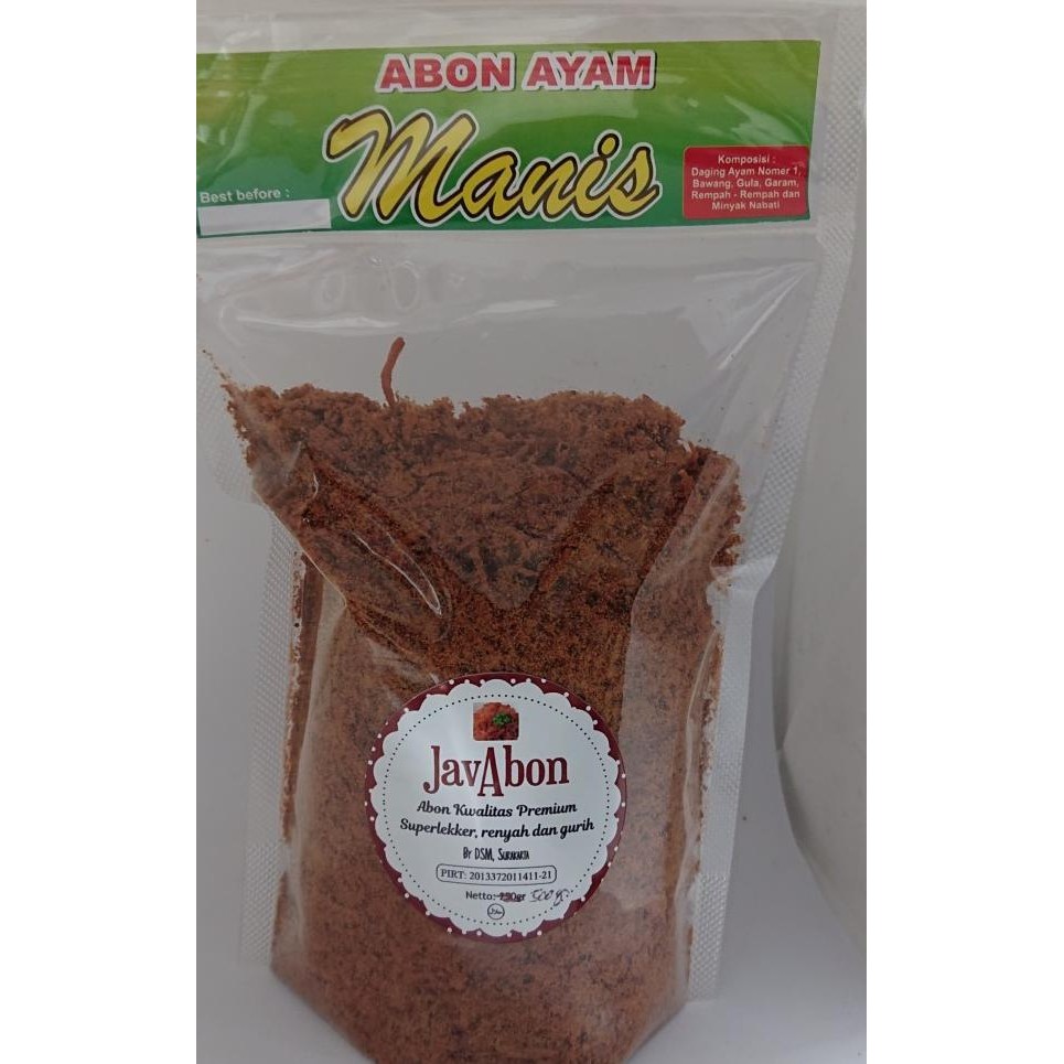 

Javabon Abon Ayam Manis/ (Chien Floss) 500