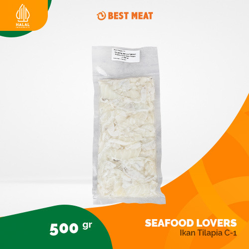 

Ikan Tilapia daging perut ±500 g - Daging Perut Ikan Tilapia Beku Bergizi Siap Olah
