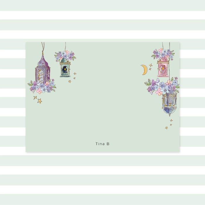 

1 Sided Notecard - The Eid 23 (Personalized Initials/ Name, 16pcs)